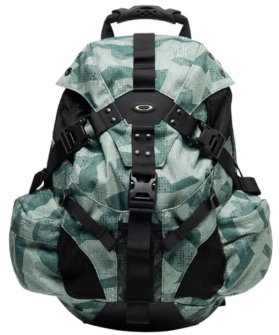 Oakley Herren-Rucksack, Motiv: Oakley Icon, abstraktes Camouflage-Grün, Einheitsgröße