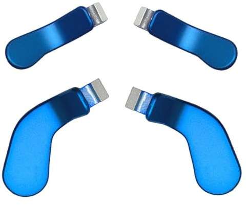 4 Stück Metall‑Paddles Ersatz für Xbox Elite Series 2 / 2 Core Controller | Metall‑Ersatz‑Paddles passend für Xbox Elite Series 1,2,2‑Core, robuste Gaming‑Zubehörteile zur Controller‑Anpassung (Silber)