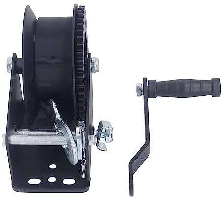 plplaaoo 1600 lbs cabrestante de cabrestante de cabrestante pequeño cabrester de Remolque con manija Antideslizante para Equipos de césped de Camiones en Barco