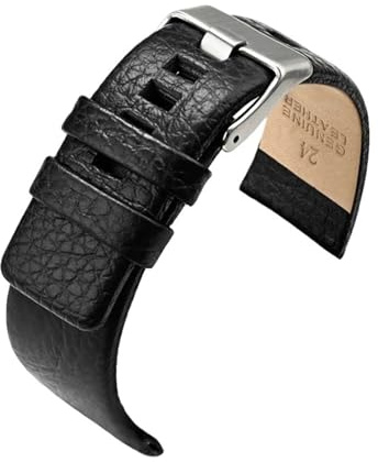 Generisch Lederarmband Diesel DZ7312 DZ7314 Schwarz Braun Herren Rindsleder Uhrenarmband 22mm 24mm 26mm 27mm 28mm 20mm 32mm(Black,28mm)