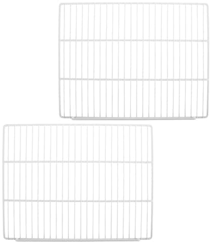 BETOOKY Metall Einlegeboden 2 Stück Drahtregal 45x35cm als Gefrierschrankablage und Kühlschrank Organizer für Raumnutzung und Einfache Reinigung