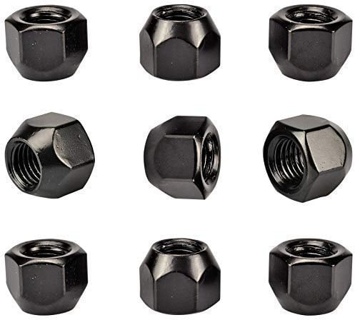 20 SCHWARZ Radmuttern Mutter für STAHLFELGEN FO M12x1,5 SW19