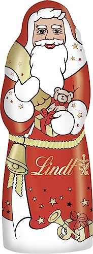 Lindt Schokolade Weihnachtsmann , 40g , 15 x 40 g , Weihnachsmann aus feinster Alpenvollmilch Schokolade , Weihnachtsmann , Schokoladen-Geschenk zu Weihnachten , Weihnachtsschokolade