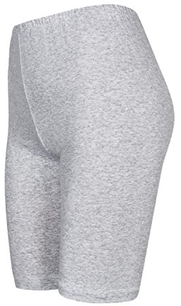 DeDavide 2 Stück Damen Radlerhose, Hellgrau, XXXL