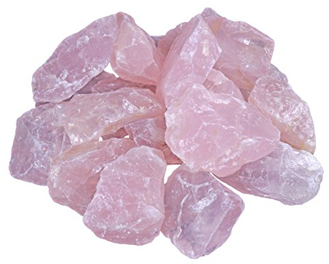 Lebensquelle Plus, pietre grezze di quarzo rosa, pietre d’acqua, 100% naturale, 300 g