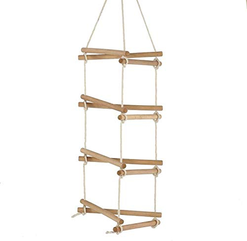 3-Sided Rope Ladder with Teal Hanger