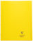 Clairefontaine 984606C Un Cahier Agrafé Koverbook Jaune - 24x32 cm - 48 Pages Petits Carreaux avec Marge - Papier Blanc 90 g - Couverture Polypro