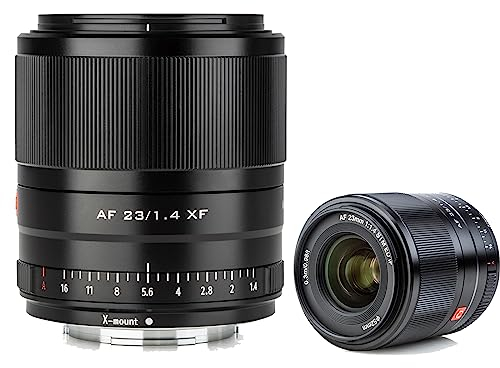 VILTROX 23mm f1.4 Fuji XF Obiettivo Messa a Fuoco Automatica APS-C Compact per Fujifilm X monte X-T3 X-H1 X20 T30 X-T20 X-T100 X-Pro2 Nero