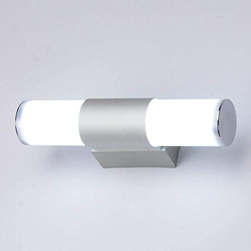 OSALADI Lámpara LED de lavabo para baño, acero inoxidable, lámpara de pared, armario, maquillaje, espejo, lámpara frontal para baño, salón, estilo hogareño