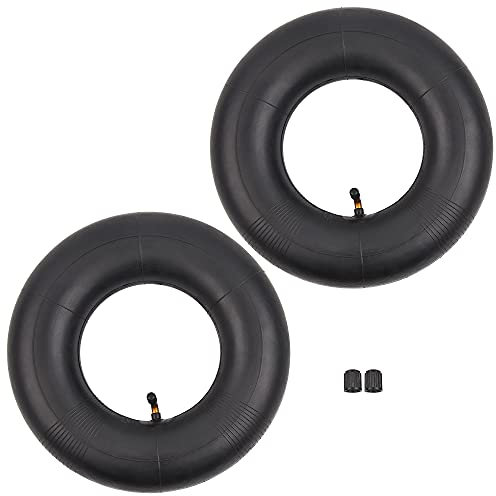 (2-Pack) 13x5.00-6 12x5.00-6 Inner Tube Replacement for Dirt Quad Razor, Dirt Bike, Go Kart, ATV, Lawn Mower, Yard Tractor, Wagon, Hand Truck with 6 inch rim, TR87 Angled Valve Stem