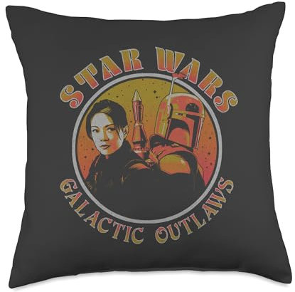 Star Wars Book of Boba Fett Galactic Outlaws Vintage-Kissen, 45,7 x 45,7 cm, mehrfarbig
