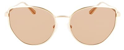 Calvin Klein Unisex CK22113S Sunglasses, 718 Yellow Gold, 34