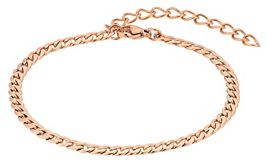 Heideman Armband Luana Damen aus Edelstahl rosegold farbend poliert Armkette für Frauen rose vergoldet