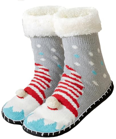 Caudblor Damen Kuschelsocken Anti Rutsch Stoppersocken Warme Dicke Wintersocken Hüttensocken Geschenk Weihnachtssocken für Zuhaus 36-40