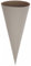 CREATIV DISCOUNT Schultüten-Rohling rund geklebt, 70 cm, Grau