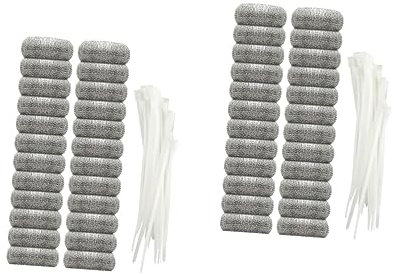 Healifty 48stücke Waschmaschinen-mesh-beutel Mit Kabelbindern Hochwertiger Lint-filter Für Effektive Maschinenfiltration Und Verstopfungsprävention