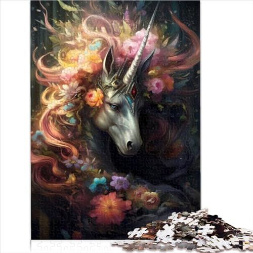 Puzzle für Kinder, 1000 Teile, Das Einhorn und die Natur, Papppuzzles für Erwachsene und Kinder ab 12 Jahren, herausforderndes, schwieriges Puzzle, 1000 Teile (26 x 38 cm)