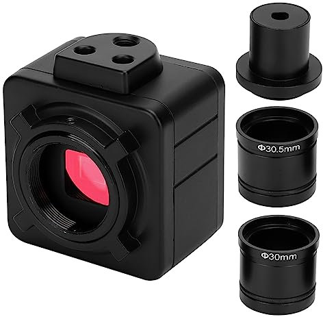 Cámara Fotocamera per Microscopio Cámara para Microscopio USB HD Cámara para Microscopio USB Cámara Industrial CMOS Cámara con Ocular Electrónico de 5 MP con Adaptador de Montaje e
