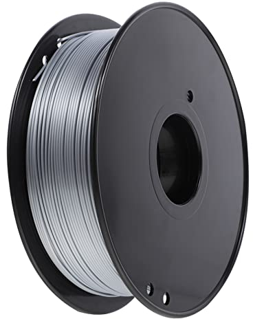 Anneome Pla Druckerfilament 1,75mm Silber Verstopfungsfrei Verschleißfest Gleichmäßiger Schmelzpunkt für 3d-druck