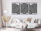 VAILLA ® 3er set Boho Wanddeko, Geometrische Wanddekoration aus Holz, 3D Wandbilder Home Dekoration, Bohemian Große Wand Deko, Bilder für Schlafzimmer, Wohnzimmer (Boho 17)