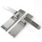UNDERGROUND PARTS Stainless Steel Modern Lever Latch Door Handles on Large 200mm Long Back Plate Brushed Matt Satin Finish