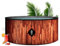 Coco Bain Piscine Ibiza - Piscine Hors Sol 180cm de diamètre - 1200Litres - Imitation Bois Véritable