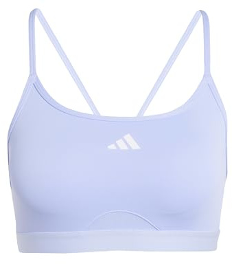 adidas Women's AeroReact Training 3Stripes Bra, Violet Tone, XS