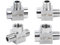 1/8 1/4 3/8 1/2 NPT Femmina Maschio Tee 3 Vie 304 Acciaio Inox Raccordo Tubo Connettore Splitter Blocco Alta Pressione(Thread,FEMALE-FEMALE-FEMALE_1/4)
