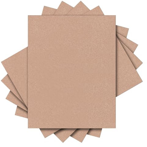 sourcing map 5PCS Glitter HTV Heat Transfer Vinyl Sheets, 12 x 10 Inch Brown Glitter Iron on Vinyl for T-Shirts DIY Heat Vinyl Design Easy to Cut & Weed
