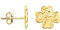 SOFIA MILANI - Damen Ohrringe 925 Silber - vergoldet/golden - Kleeblatt Ohrstecker - E2919