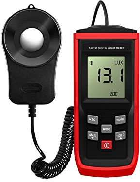 Belichtungsmesser, Digital Light Meter Handheld Fotografie Digital Lichtmesser Split Light Meter Lux/FC Light Meter Umweltprüfgerät Werkzeug(TA8131)