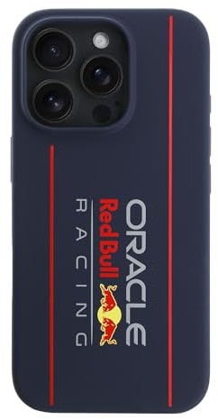 CG MOBILE Red Bull RBHMP16X24SIOLRV Case for iPhone 16 Pro Max 6.9 Inch Navy Blue Licensed Silicone Vertical Compatible with Logo MagSafe