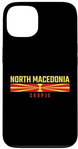 Hülle für iPhone 13 Mazedonische Flagge, Nordmazedonien - Skoda in Großbuchstaben