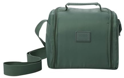 TOTTO - Bolsa Térmica Porta Alimentos 9 L, Modelo Tracer 2, Bolsa Comida Trabajo, Apertura 180º, Asa de Mano, Correa Ajustable, Pasador para Mochila con Ruedas, Fácil de Limpiar, Estampado Silver Pine