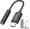 Cubilux MIC Adapter für Insta360 X4, USB C auf 3,5 mm TRRS Mikrofonadapter für Lavaliermikrofone, Externer Audioadapter für Reise Vlogging Streaming Content Creation