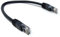 DRUT Cavo Ethernet Cat6 – Cavo LAN Gigabit ad alta velocità, RJ45, compatibile con PoE, per router, modem, Smart TV, PC, switch (nero, 0,25 m)