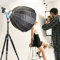 ZDETGU NICEFOTO 90 Cm de Softbox Plegable para Fotografía con Cuadrícula - Compatible con Luces de Montaje (LED-φ70cm (USD 89 Limitado))