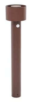 Arcchio LED Außenleuchte Milten mit Bewegungsmelder (Modern) in Braun aus Aluminium (1 flammig,) - Wegeleuchte Pollerleuchte Wegelampe Sockelleuchte