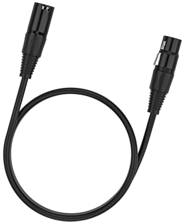 Laikoutd Cavo HiFi per microfoni compatibili con mixer da maschio a femmina a installazione rapida
