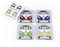 BRISA VW Collection Volkswagen Sottobicchieri per bevande in sughero con rivestimento in MDF Campervan T1 Bus design (Set di 4/Samba Stripes/Multicolore)