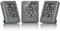 Bresser 3er Set Thermometer Hygrometer - Digitales Raumthermometer für Kontrolle Innenraum Luftfeuchtigkeit, Kühlschrankgeeignet, Wandmontage und Magnet, Schimmelvorbeugung - Indikator Smiley, Grau