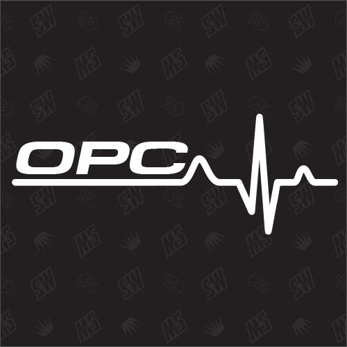 speedwerk-motorwear OPC Herzschlag - Sticker für Opel