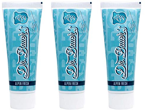 Dr. Bauer´s Alpen Fresh Strong Mint Zahnpasta 75ml - mit erfrischendem Minzkick, Bienenpropolis, ätherische Öle - 3er Vorteilspack (3x 75ml)