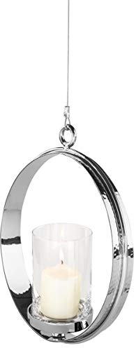 Fink Colette, Teelichthalter, Eisen, vernickelt, glatt, Silber, L. 46 cm, B. 13 cm, H. 49 cm