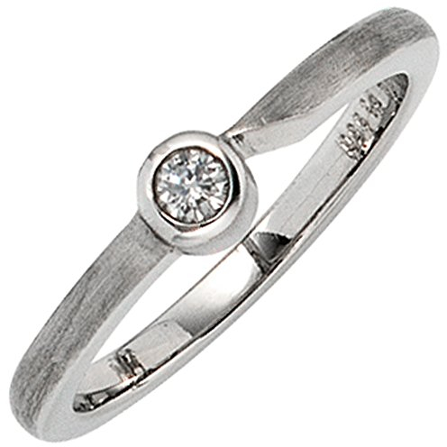 Jobo Damen-Ring aus 950 Platin mit Diamant Größe 60