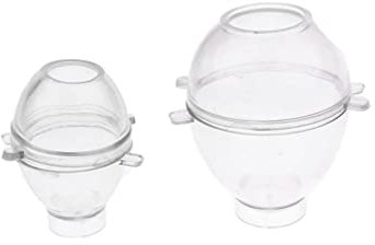 dailymall 2 Stücke Transparent Kunststoff Ei Form Kerzeform Kerze Seife Formen Kerze