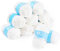 Baby Häkelgarn 12er* 50g/Ball - Super Weiche 100% Acryl Garn für Anfänger und Kinder - Antipilling Milch-Baumwolle zum Stricken & Häkeln - Baby Fluffy Ball für Häkeln und Kunsthandwerk(Weiß)