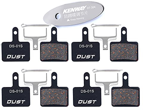 CYCEARTH 4 Pairs Bike Disc Bremsbeläge für TRP Tektro Shimano Deore Br-M575 M525 M515 T615 T675 M505 M495 M486 m485 M475 M465 M447 M446 M445 M416 M415 M395 M375 M315 M355 C601 C501s (Semi-Metallic)