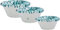 sicilia bedda - Set 3 Ciotole in Ceramica SICILIANA di Caltagirone - 3 Misure per 3 Ciotole di Altissima qualità (Bianco e Verde)