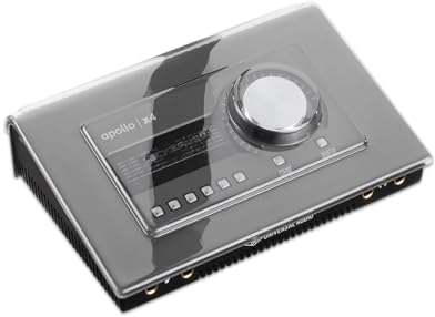 Decksaver Cover for Universal Audio Apollo X4 - Super-Durable Polycarbonate Protective lid in Smoked Clear Colour, Made in The UK - The Producers' Choice for Unbeatable Protection
